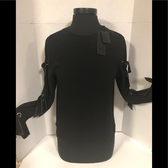 NWT‼️ BCBGMaxAzria “HAYDIN” Top Black -XXS - Picture 3 of 8